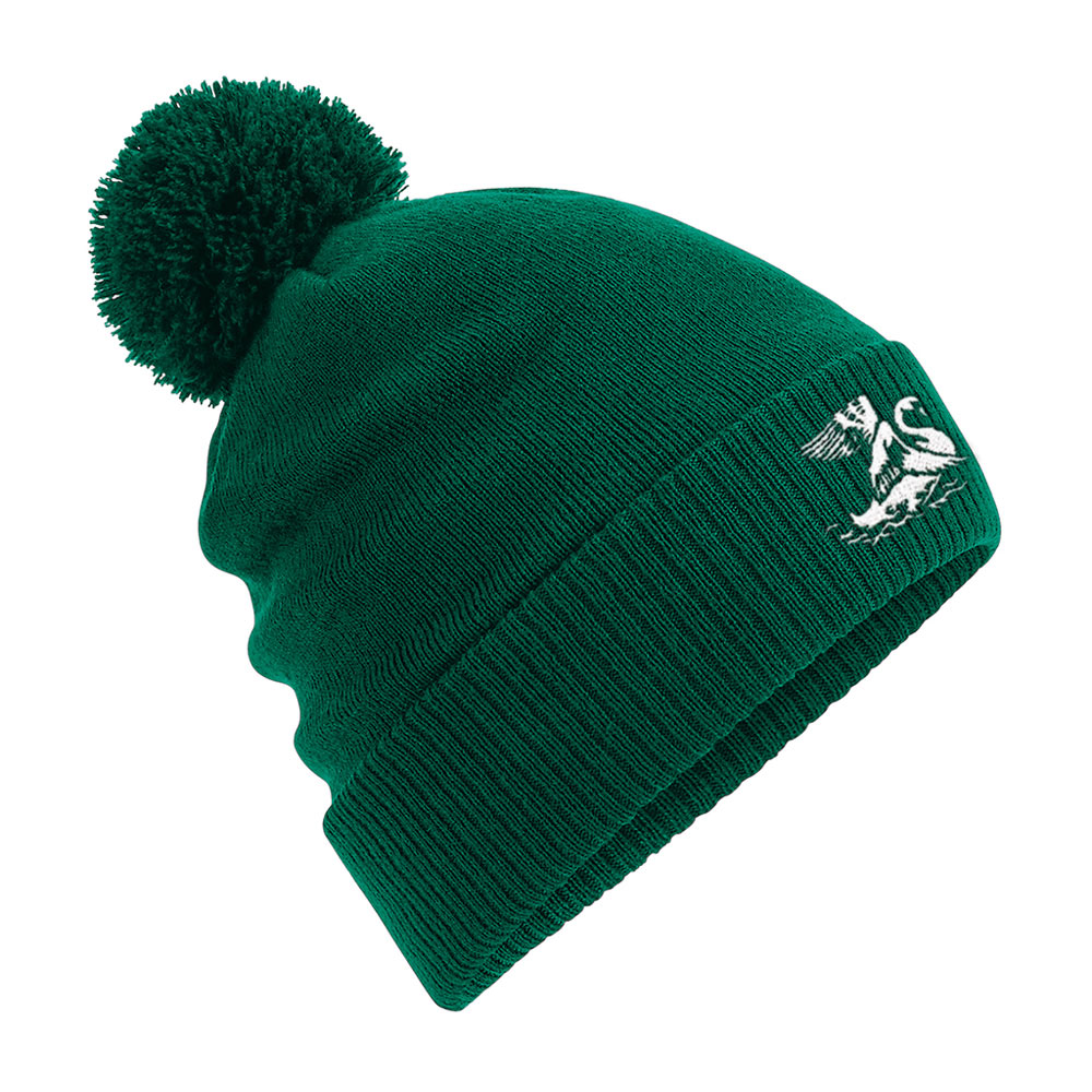 Leatherhead Swan Cuffed Knitted Pom Pom Thermal Beanie
