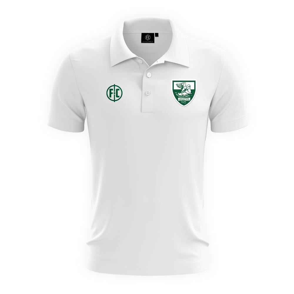 Leatherhead FC Cotton Polo - White