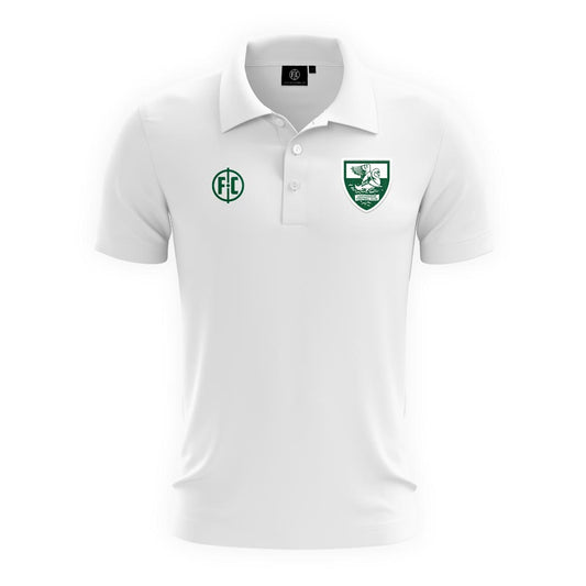 Leatherhead FC Cotton Polo - White