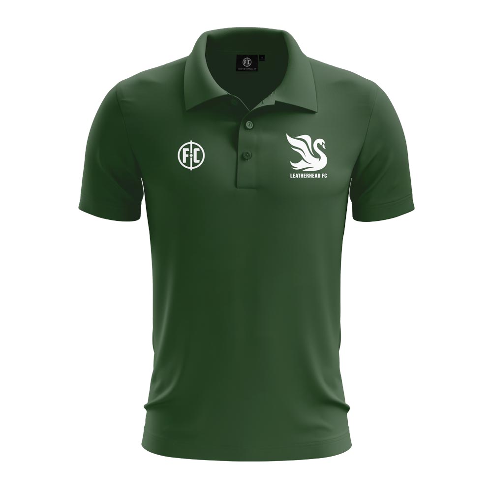 Leatherhead FC Cotton Polo - Bottle Green