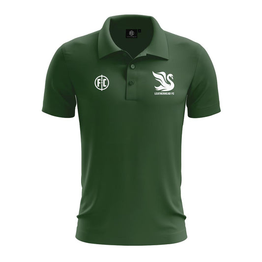Leatherhead FC Cotton Polo - Bottle Green